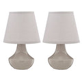 Set of Two Grey Ceramic Table Lamps | Globo