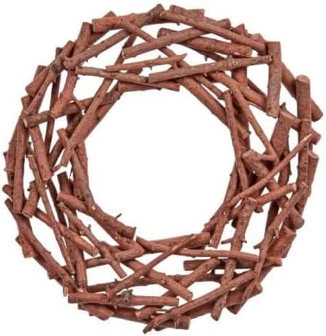Autumn Door Wreath 32cm Natural Wood Indoor & Outdoor Decoration