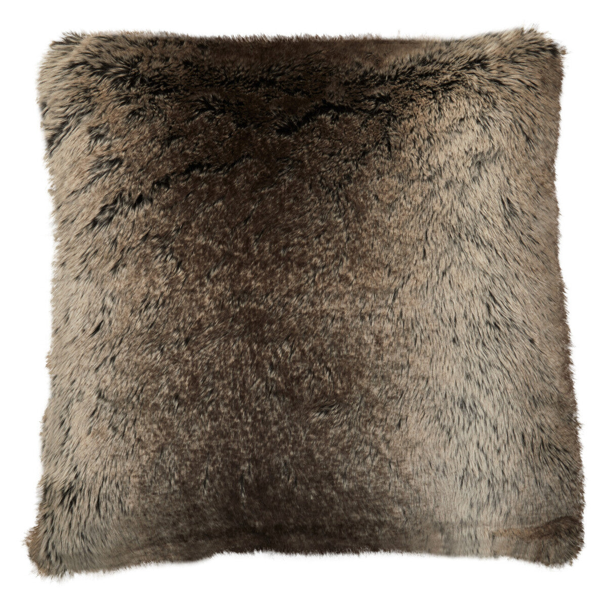 Bosie Mocha Ombre Square Fur Cushion | Lamina