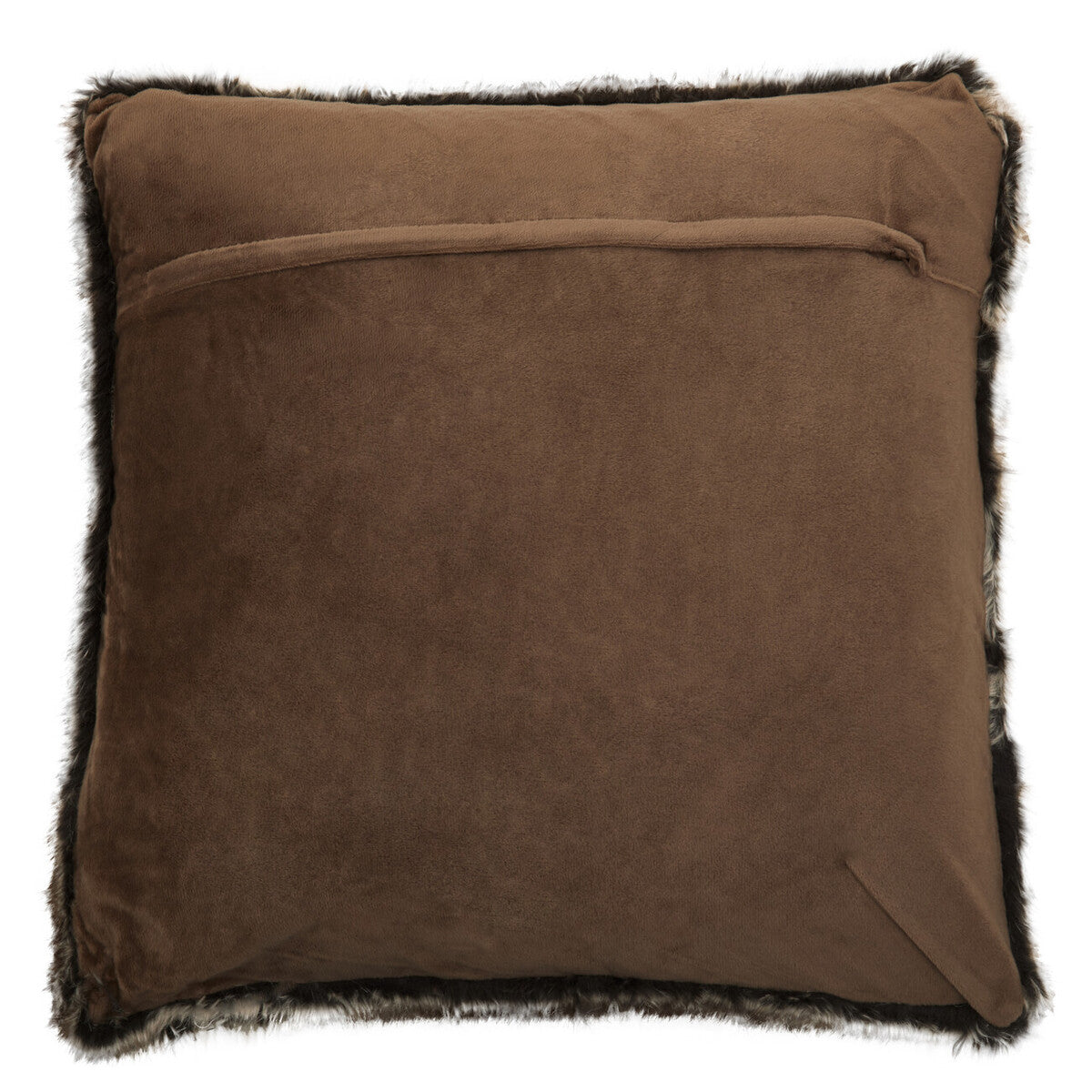 Bosie Mocha Ombre Square Fur Cushion | Lamina