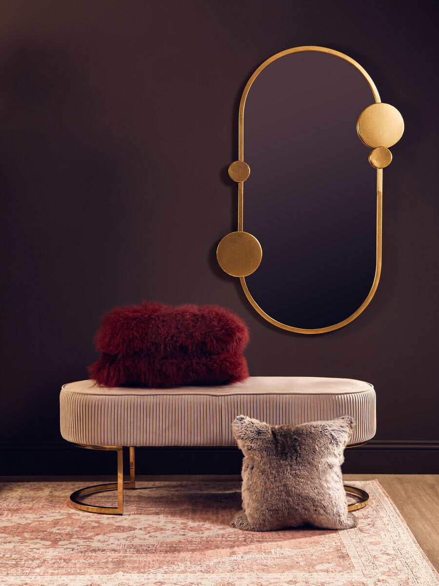 Bosie Mocha Ombre Square Fur Cushion | Lamina