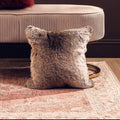 Bosie Mocha Ombre Square Fur Cushion | Lamina