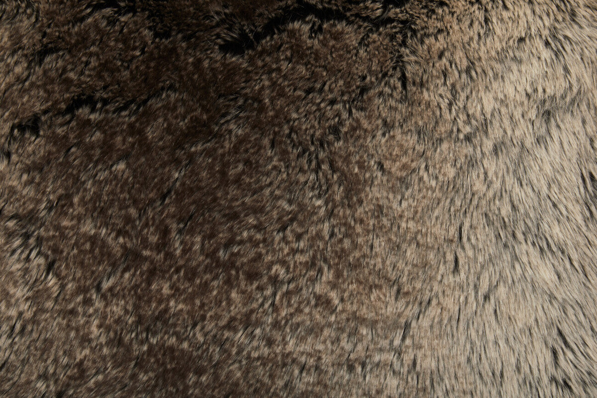 Bosie Mocha Ombre Square Fur Cushion | Lamina