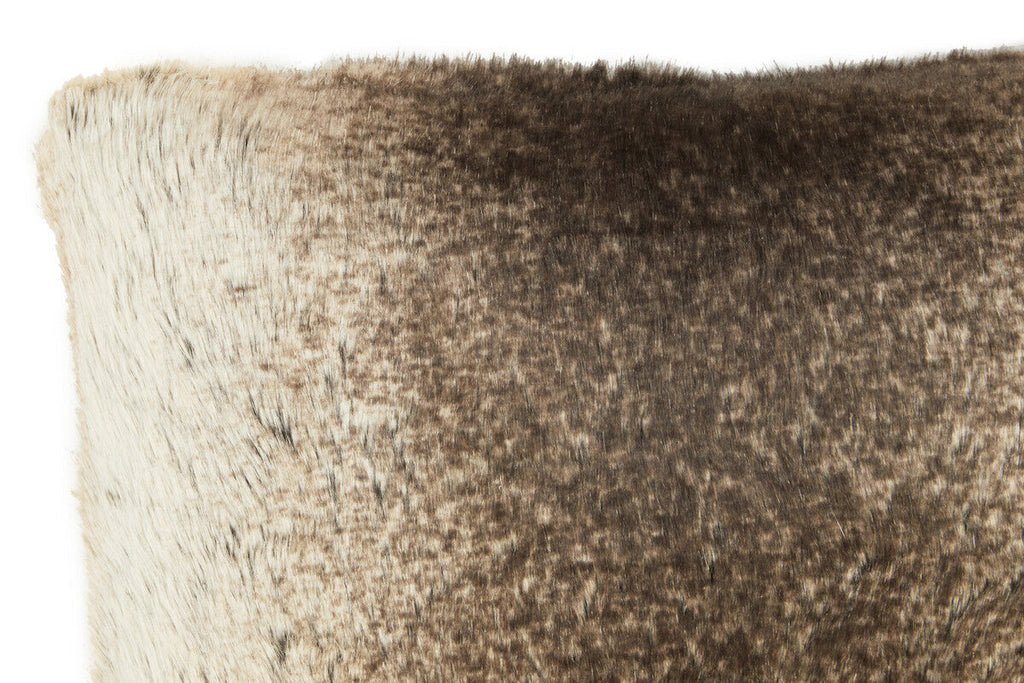 Bosie Mocha Ombre Rectangular Fur Cushion | Lamina