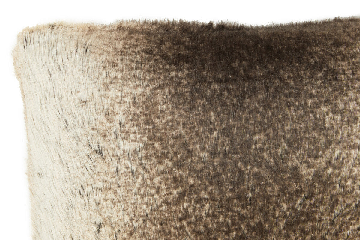 Bosie Mocha Ombre Rectangular Fur Cushion | Lamina