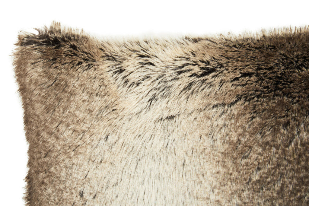 Bosie Mocha Ombre Rectangular Fur Cushion | Lamina