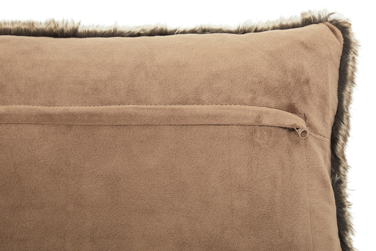 Bosie Mocha Ombre Rectangular Fur Cushion | Lamina