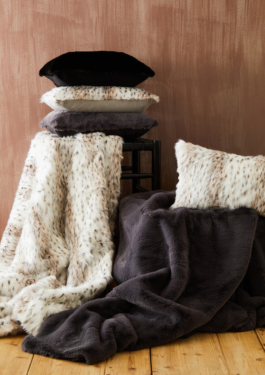 Bosie Animal Print Fur Throw | Lamina