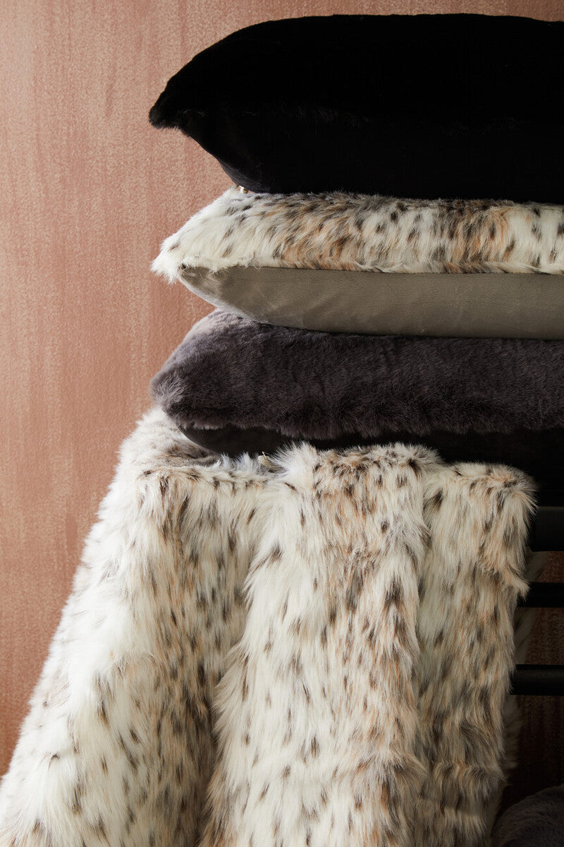 Bosie Animal Print Fur Throw | Lamina