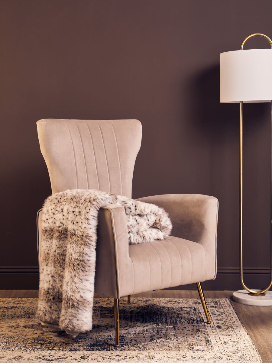 Bosie Animal Print Fur Throw | Lamina