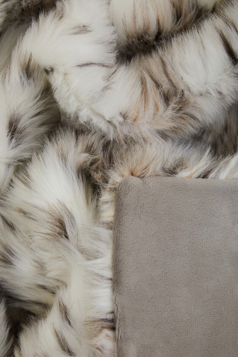 Bosie Animal Print Fur Throw | Lamina