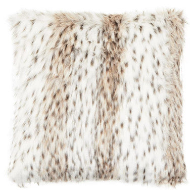 Bosie Animal Print Square Fur Cushion | Lamina