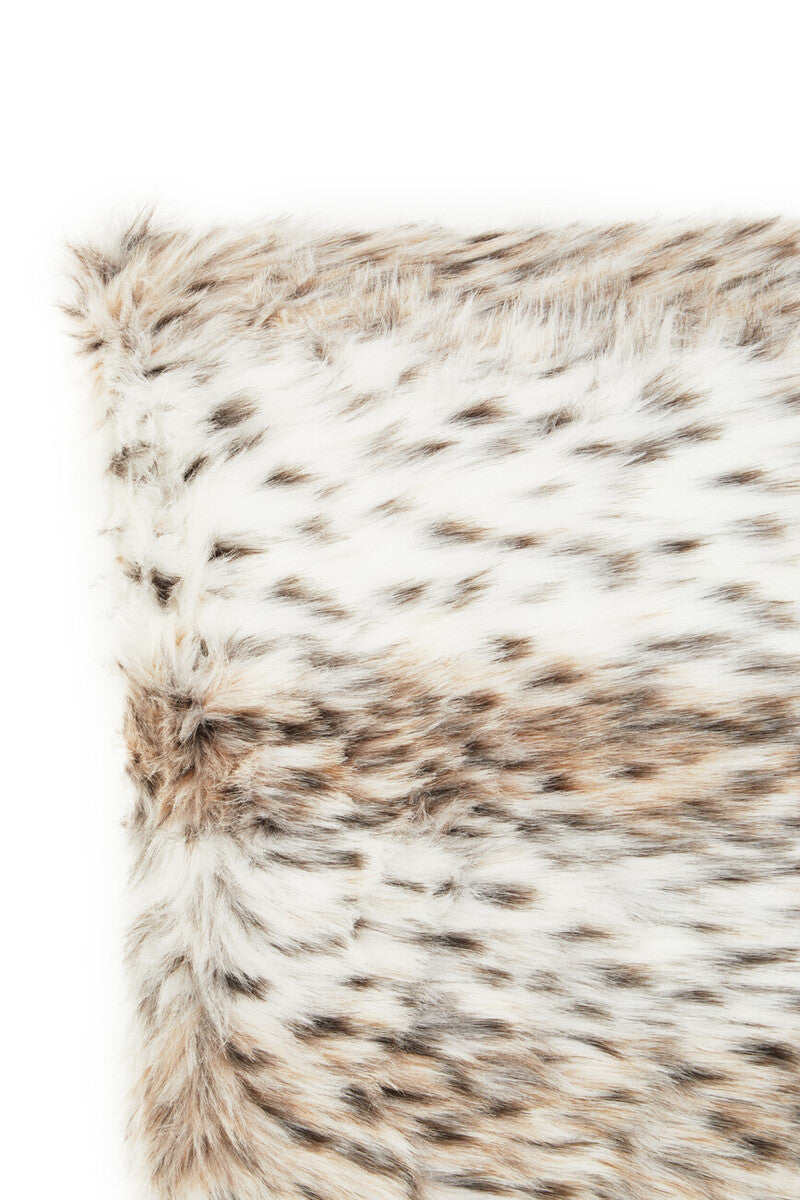 Bosie Animal Print Square Fur Cushion | Lamina
