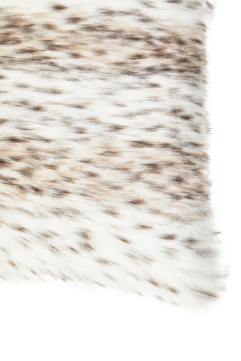 Bosie Animal Print Square Fur Cushion | Lamina