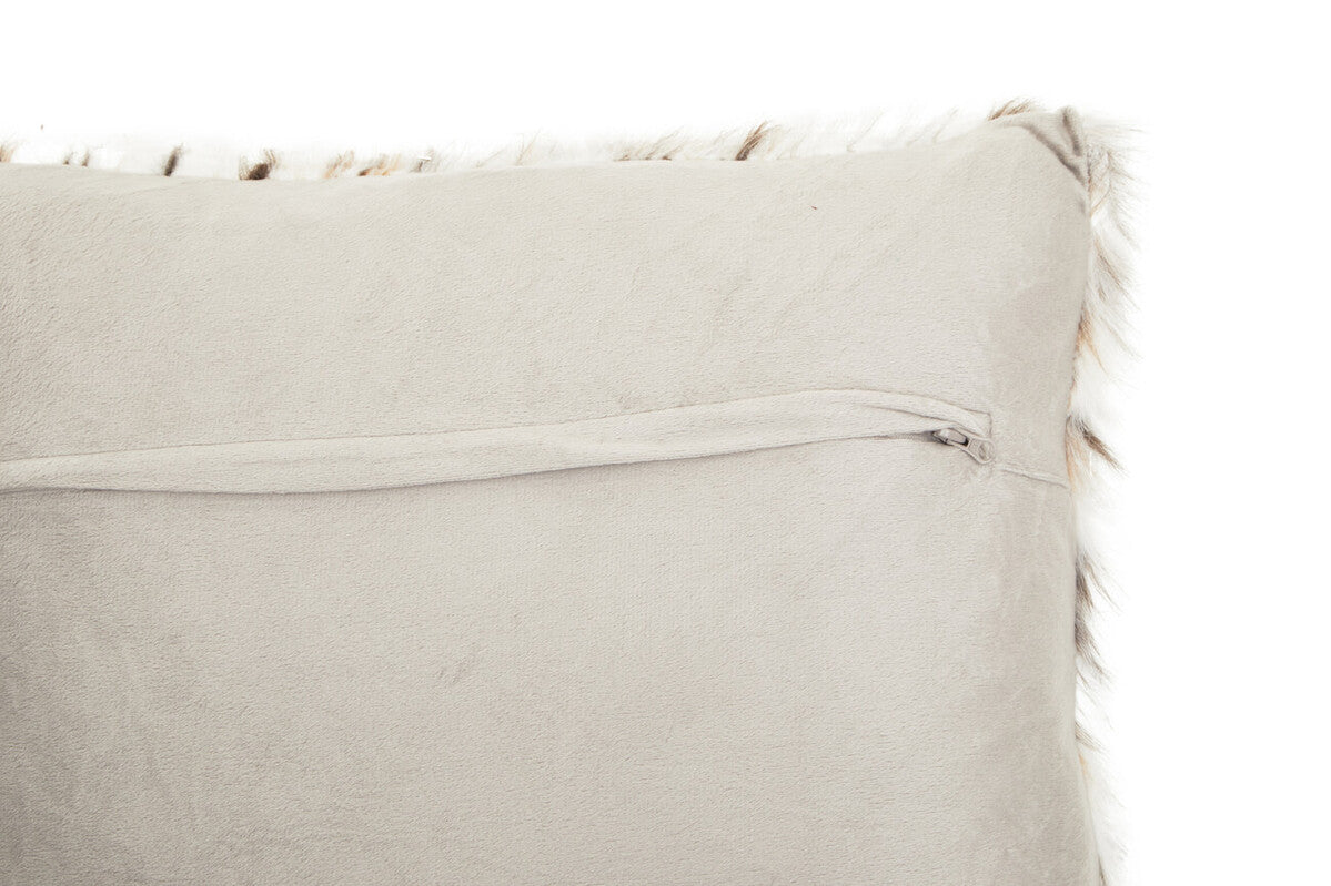 Bosie Animal Print Square Fur Cushion | Lamina