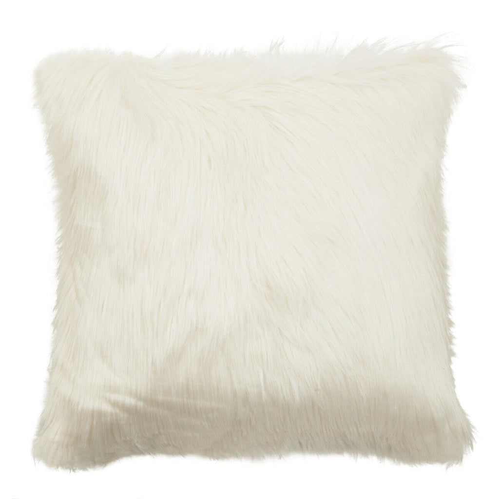 Bosie Cream Square Fur Cushion Lamina