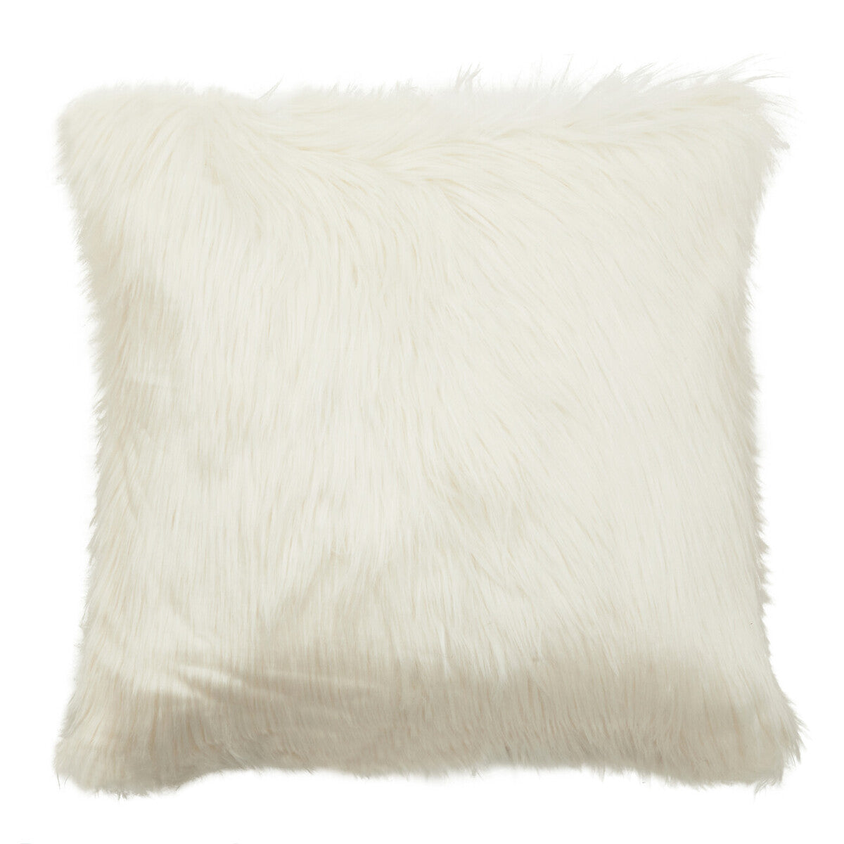 Bosie Cream Square Fur Cushion Lamina