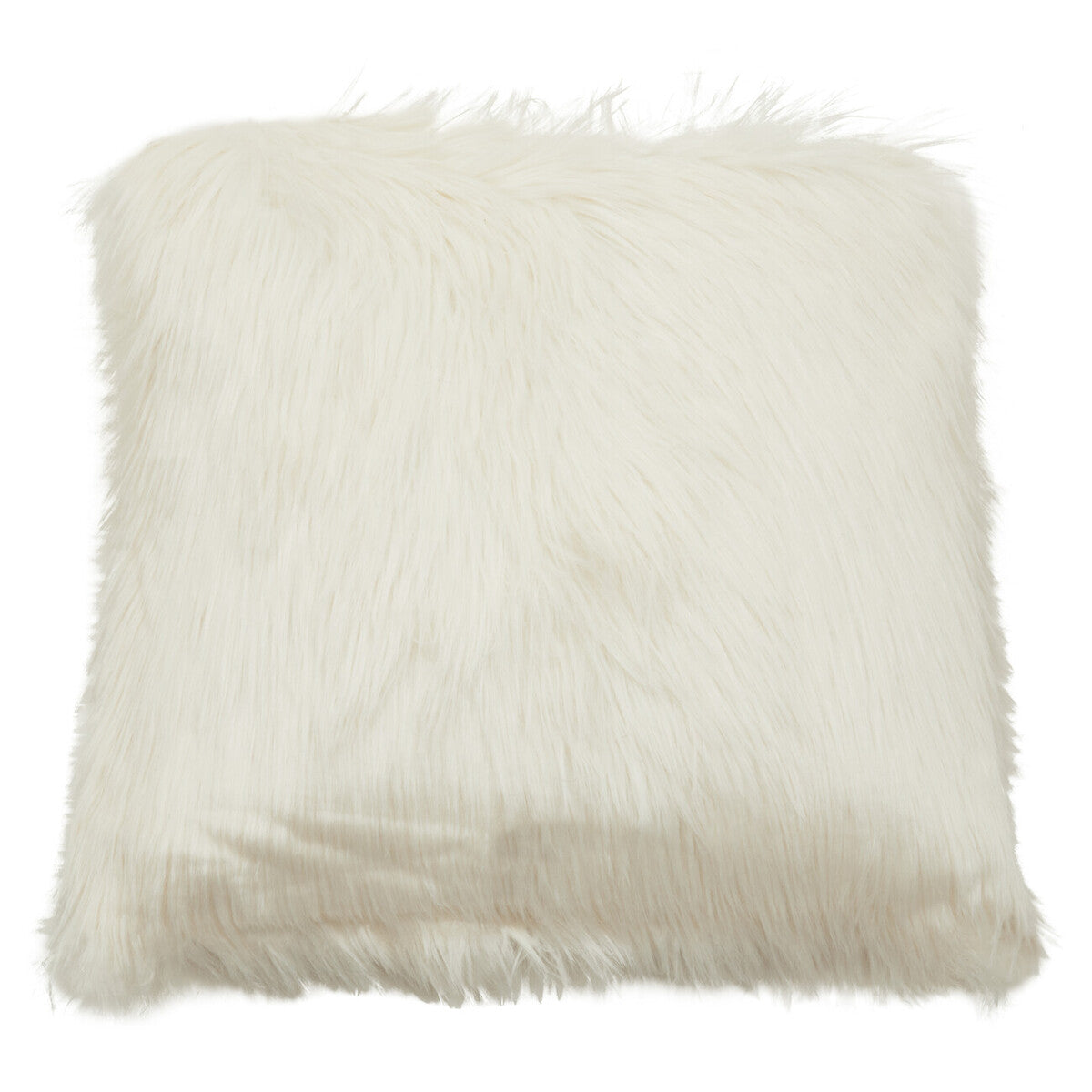 Bosie Cream Square Fur Cushion Lamina
