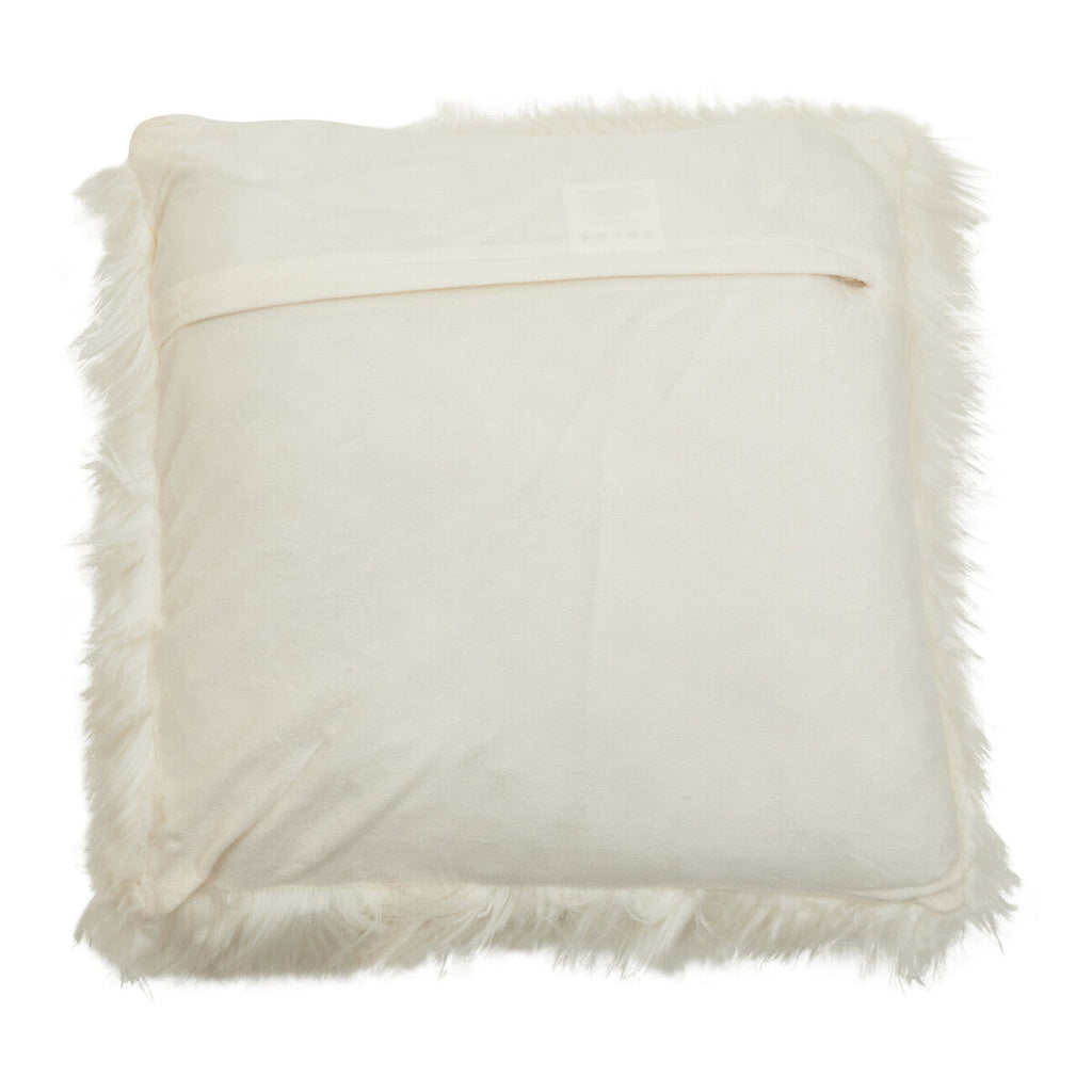 Bosie Cream Square Fur Cushion Lamina