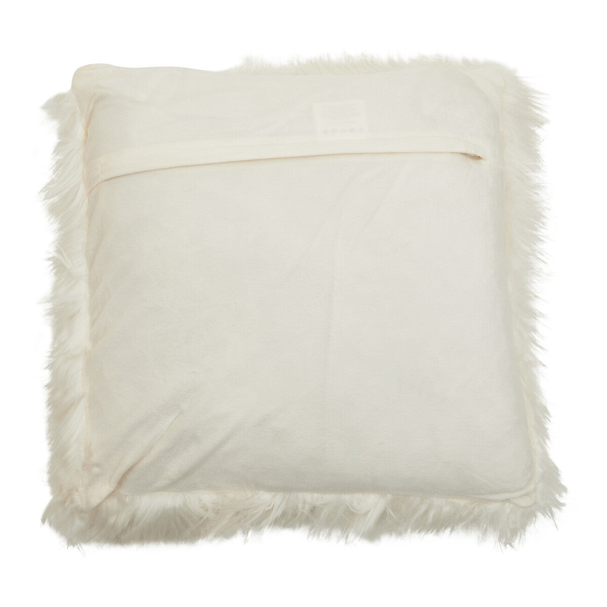 Bosie Cream Square Fur Cushion Lamina