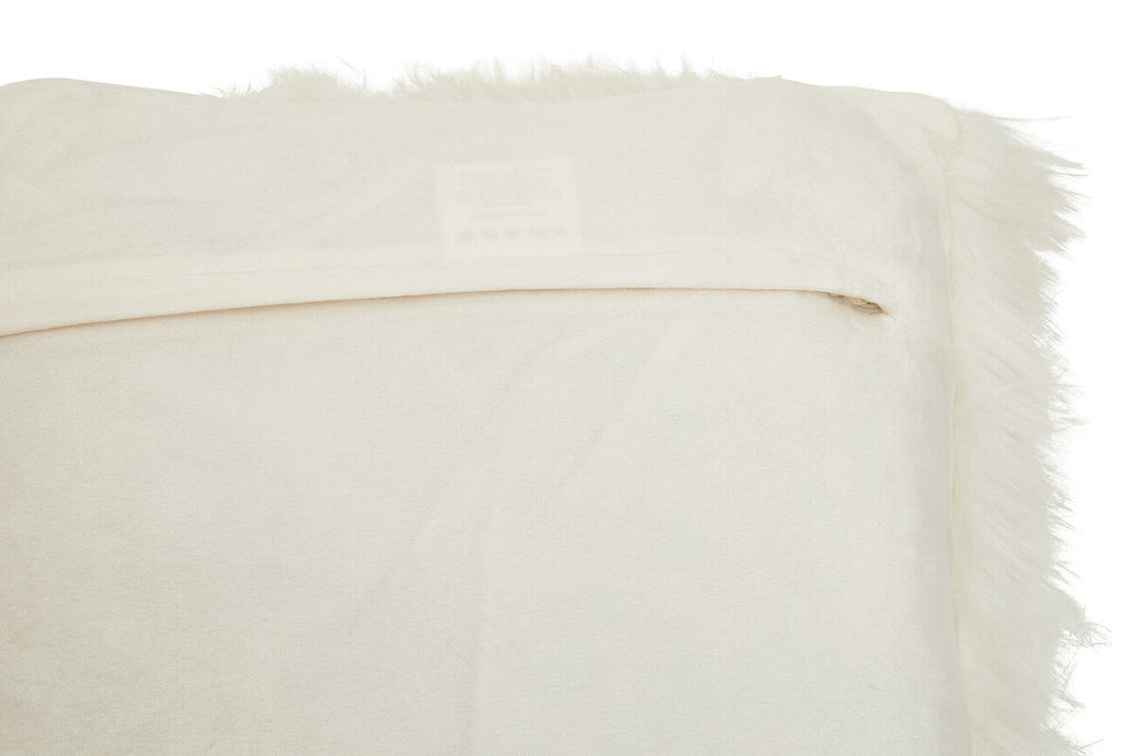 Bosie Cream Square Fur Cushion Lamina