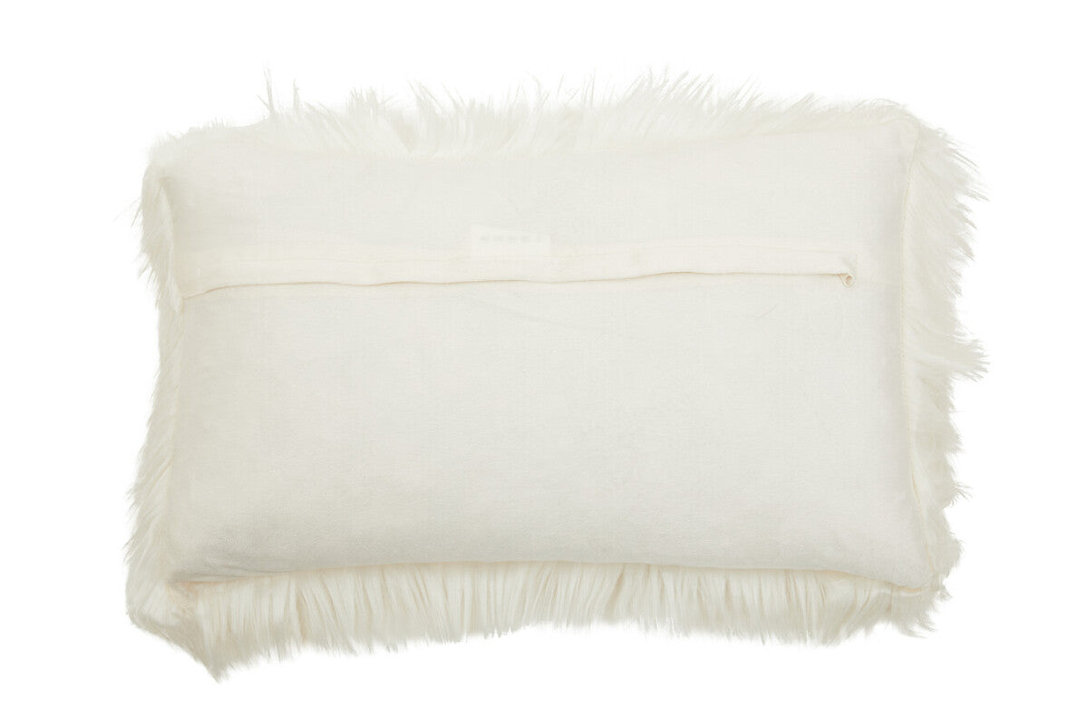 Bosie Cream Fur Cushion Lamina