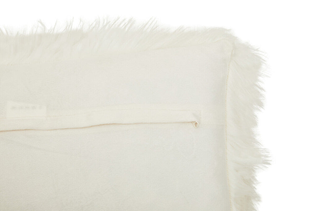 Bosie Cream Fur Cushion Lamina