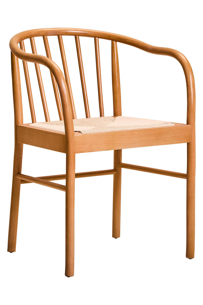 Cebu Natural Rope Chair with Curved Back