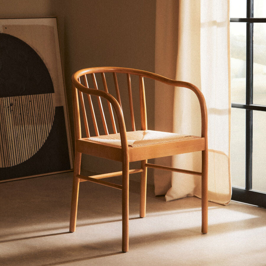 Cebu Natural Rope Chair with Curved Back