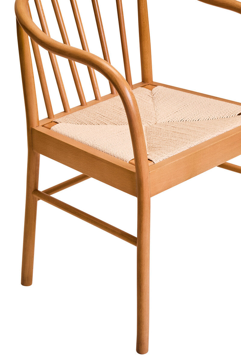 Cebu Natural Rope Chair with Curved Back