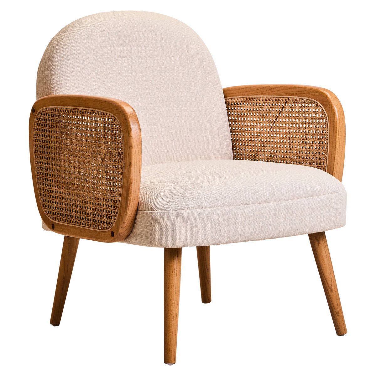 Cebu Ivory Fabric Chair