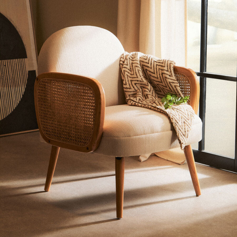 Cebu Ivory Fabric Chair