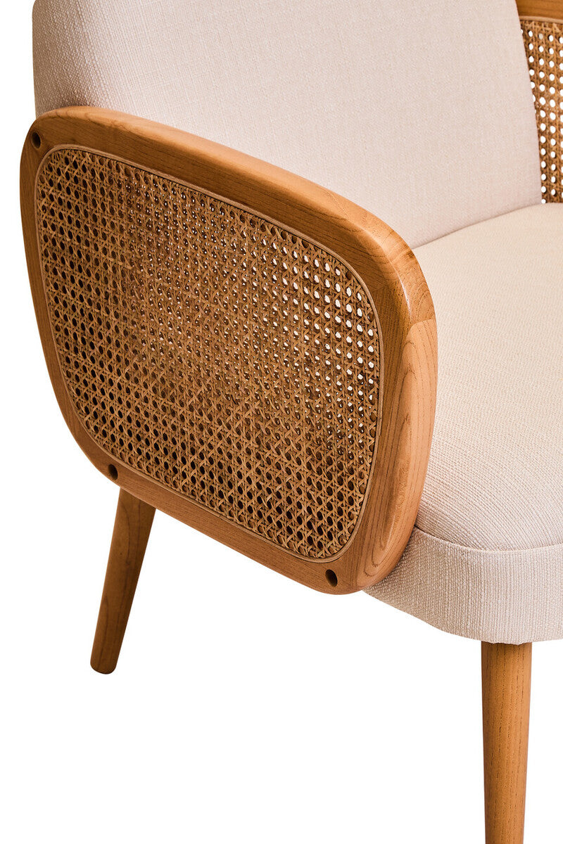Cebu Ivory Fabric Chair