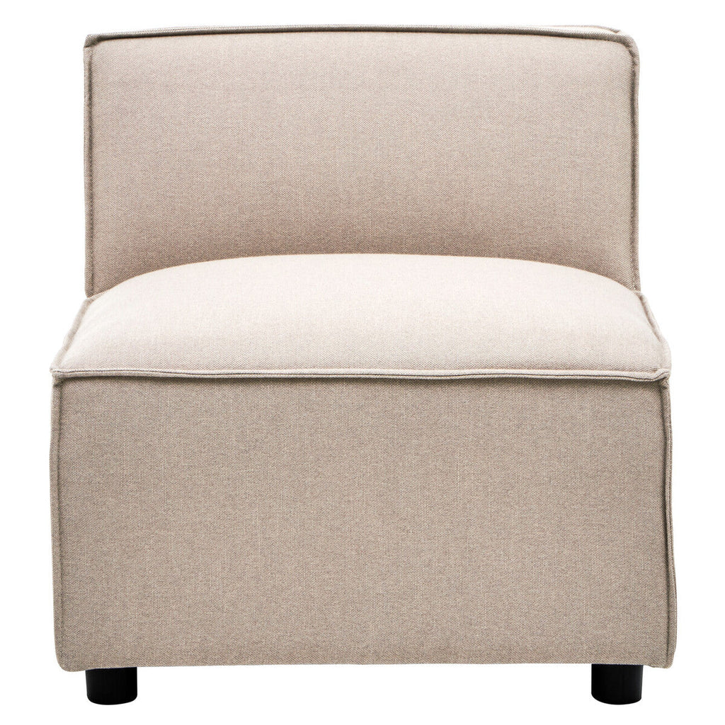 Natural Fabric Armless Modular Sofas | Toulouse