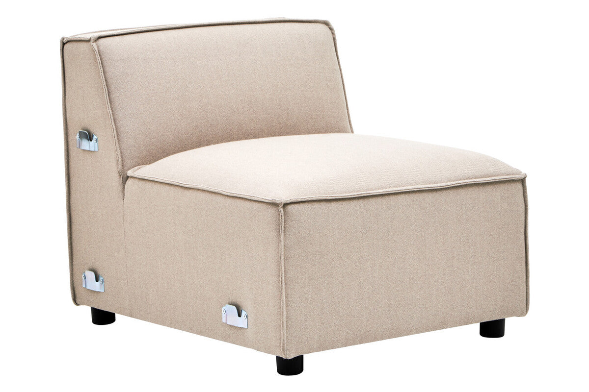 Natural Fabric Armless Modular Sofas | Toulouse