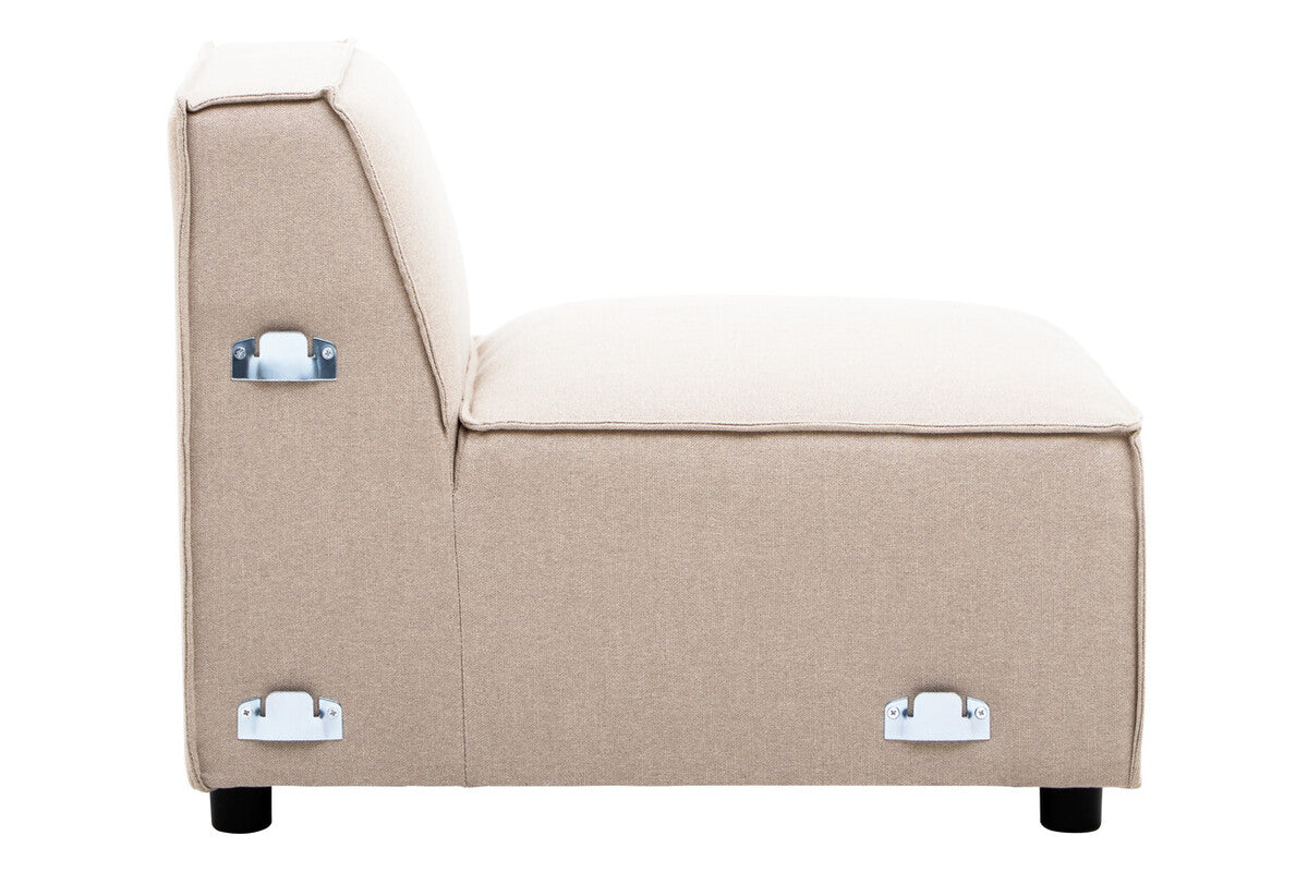 Natural Fabric Armless Modular Sofas | Toulouse