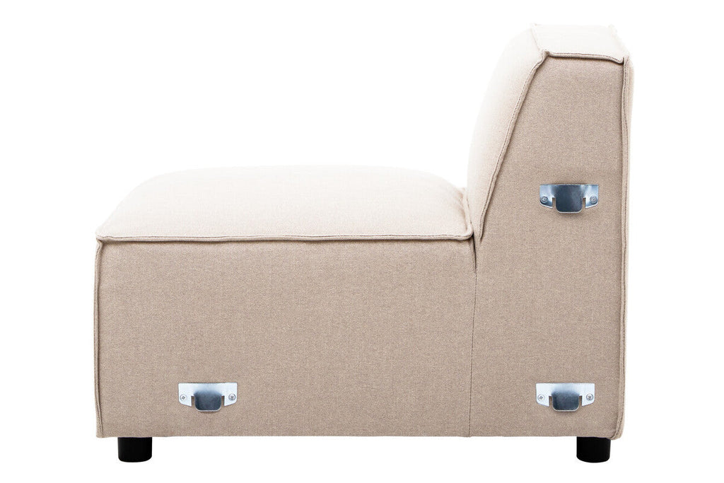 Natural Fabric Armless Modular Sofas | Toulouse