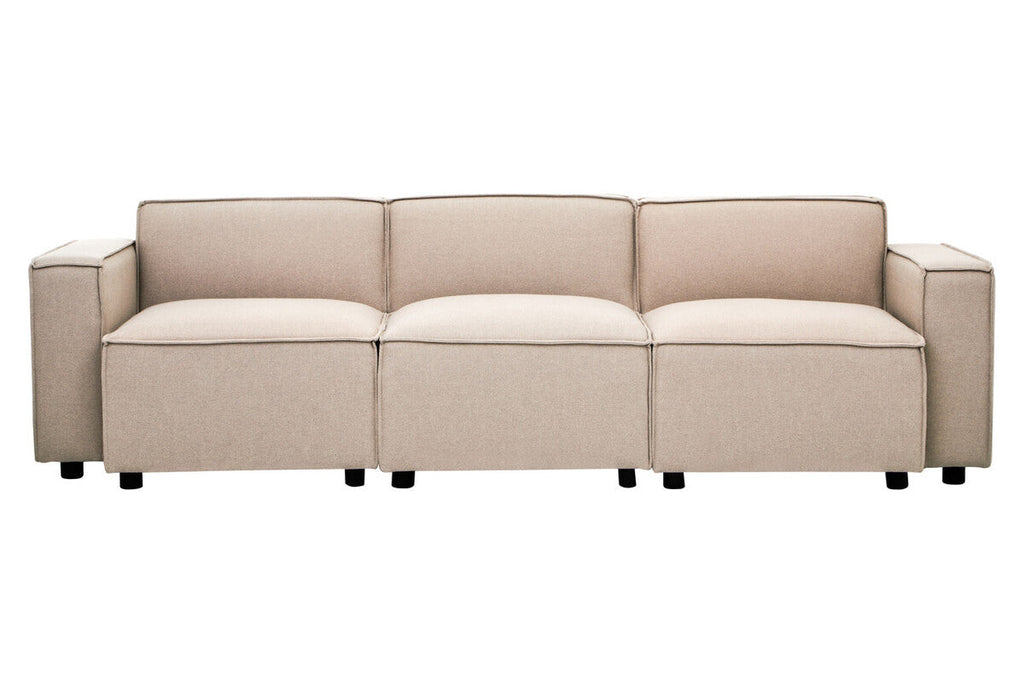 Natural Fabric Armless Modular Sofas | Toulouse