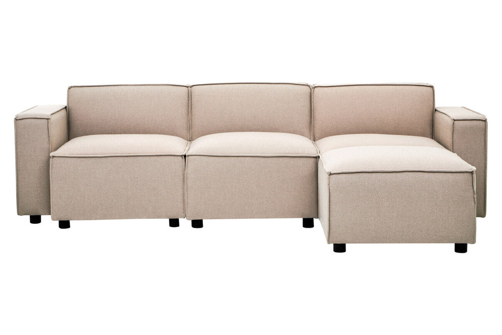 Natural Fabric Armless Modular Sofas | Toulouse