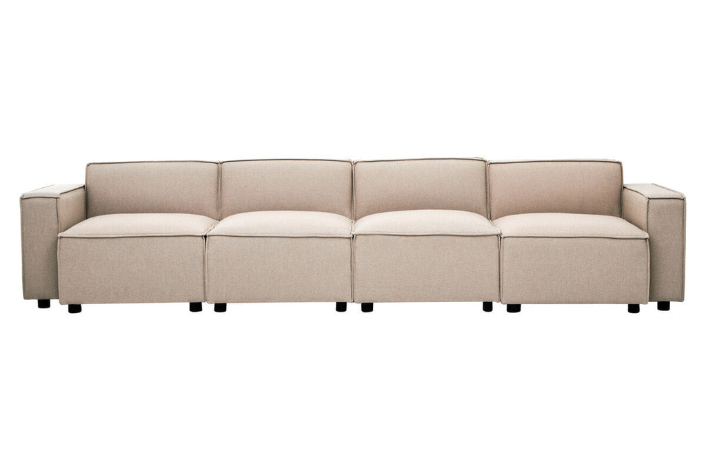 Natural Fabric Armless Modular Sofas | Toulouse
