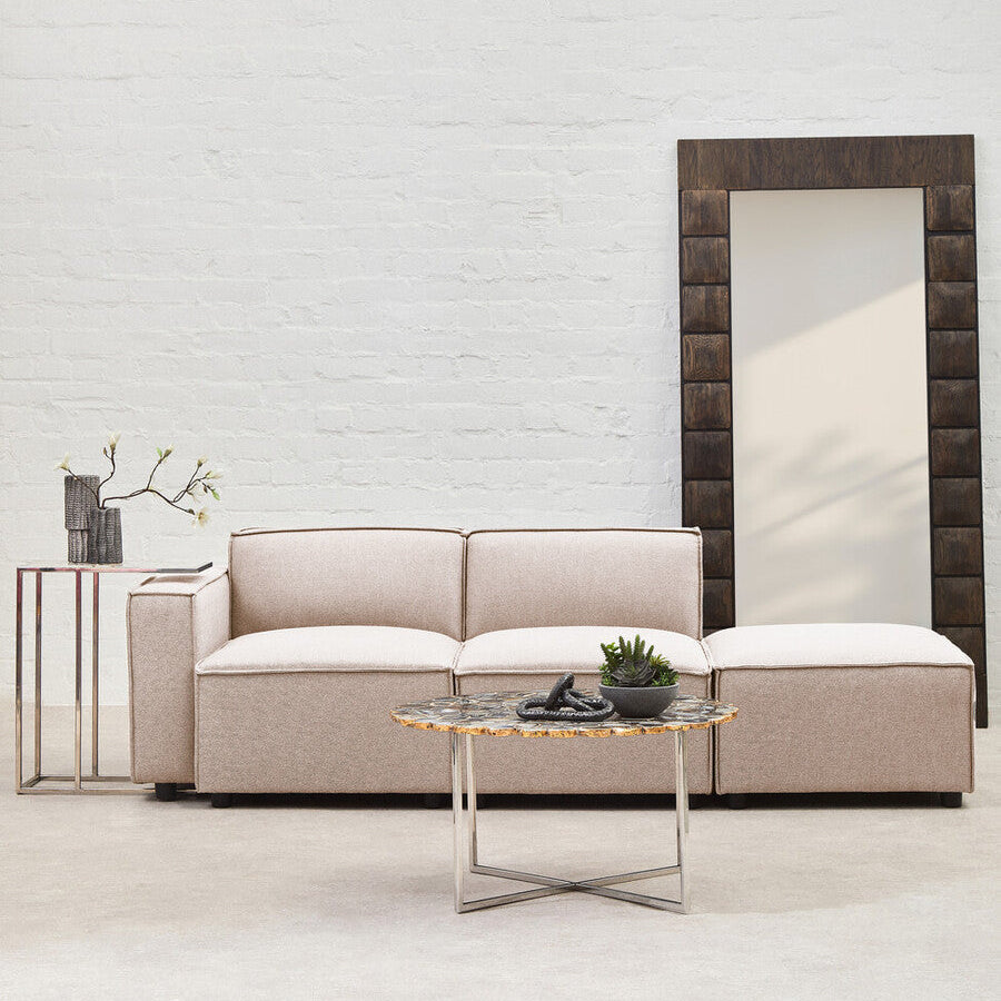 Natural Fabric Armless Modular Sofas | Toulouse