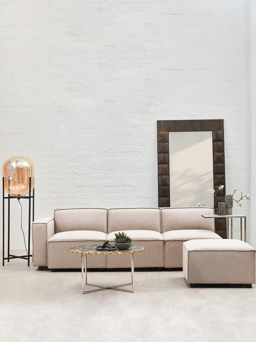 Natural Fabric Armless Modular Sofas | Toulouse