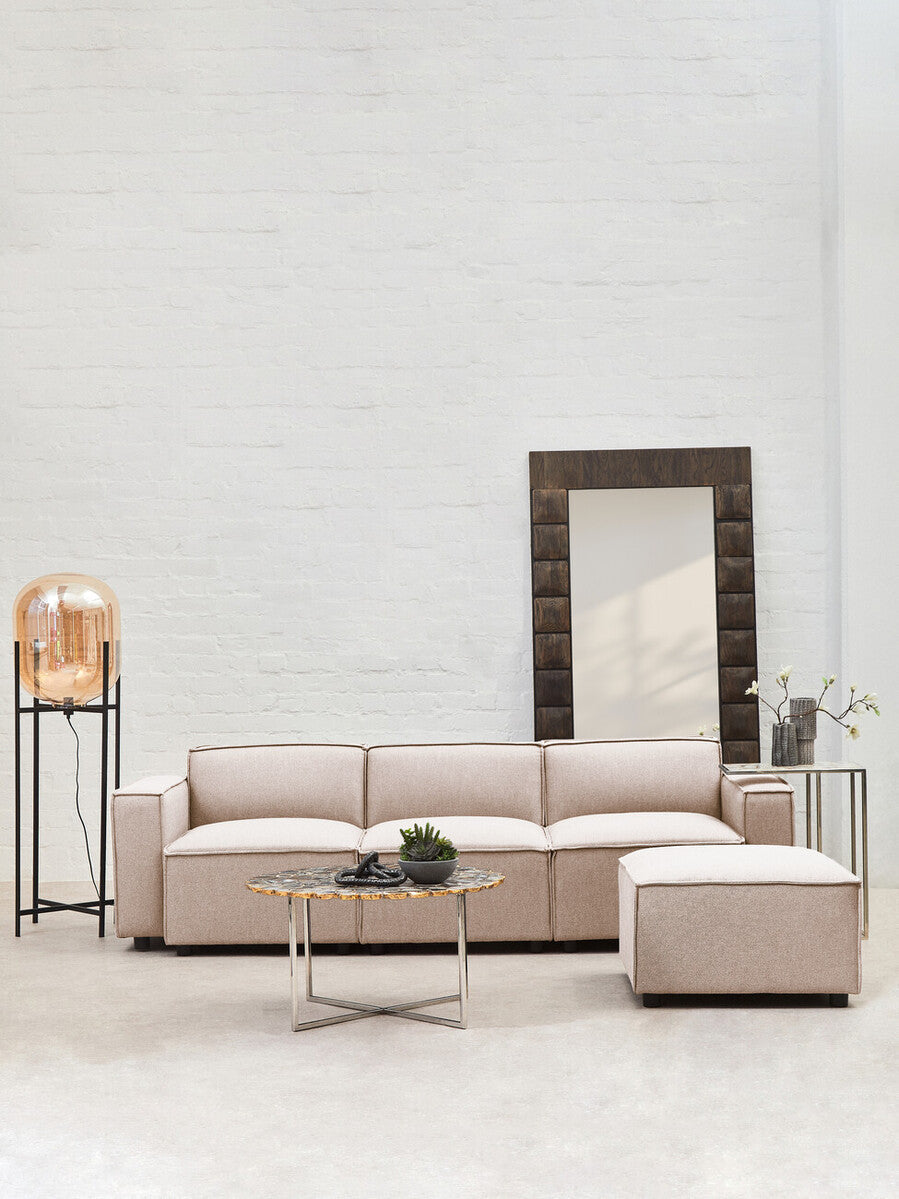 Natural Fabric Armless Modular Sofas | Toulouse