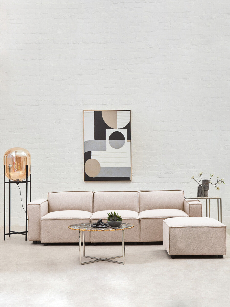 Natural Fabric Armless Modular Sofas | Toulouse