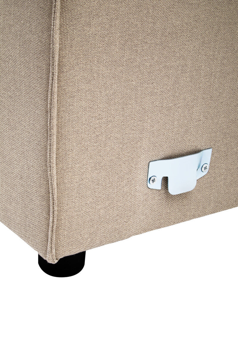 Natural Fabric Armless Modular Sofas | Toulouse