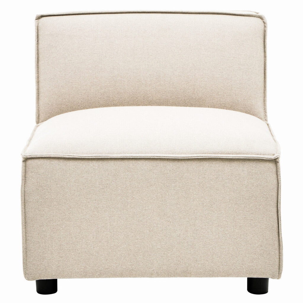 Cream Fabric Armless Modular Sofas | Toulouse