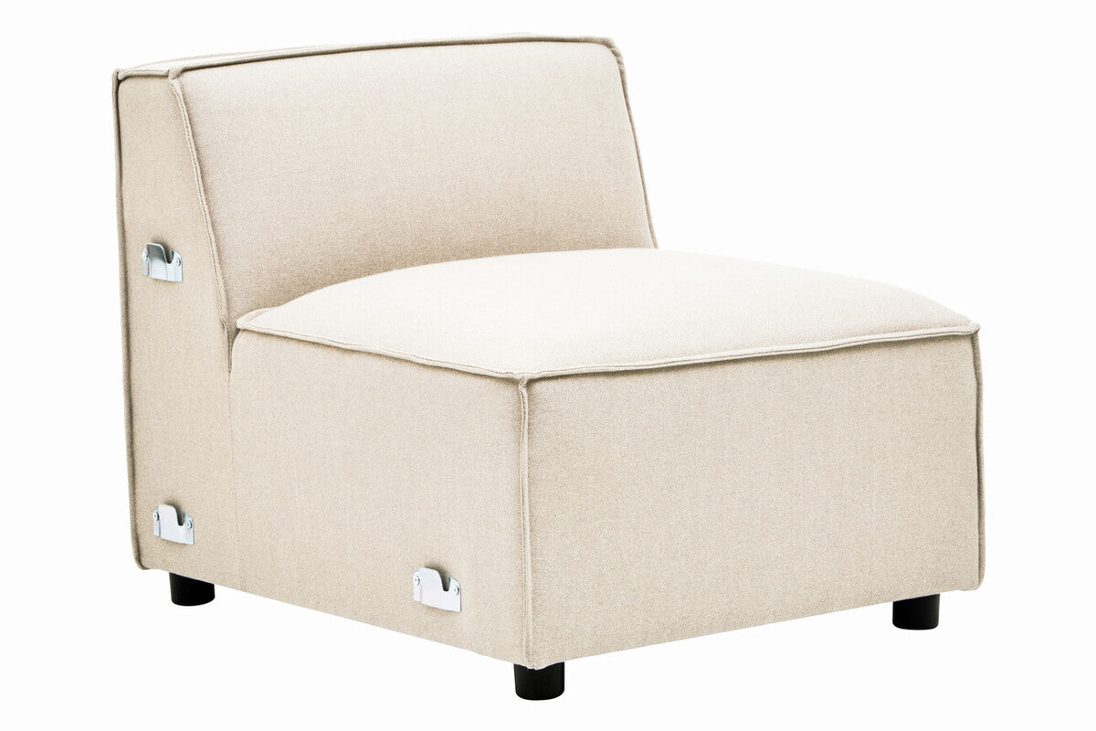 Cream Fabric Armless Modular Sofas | Toulouse