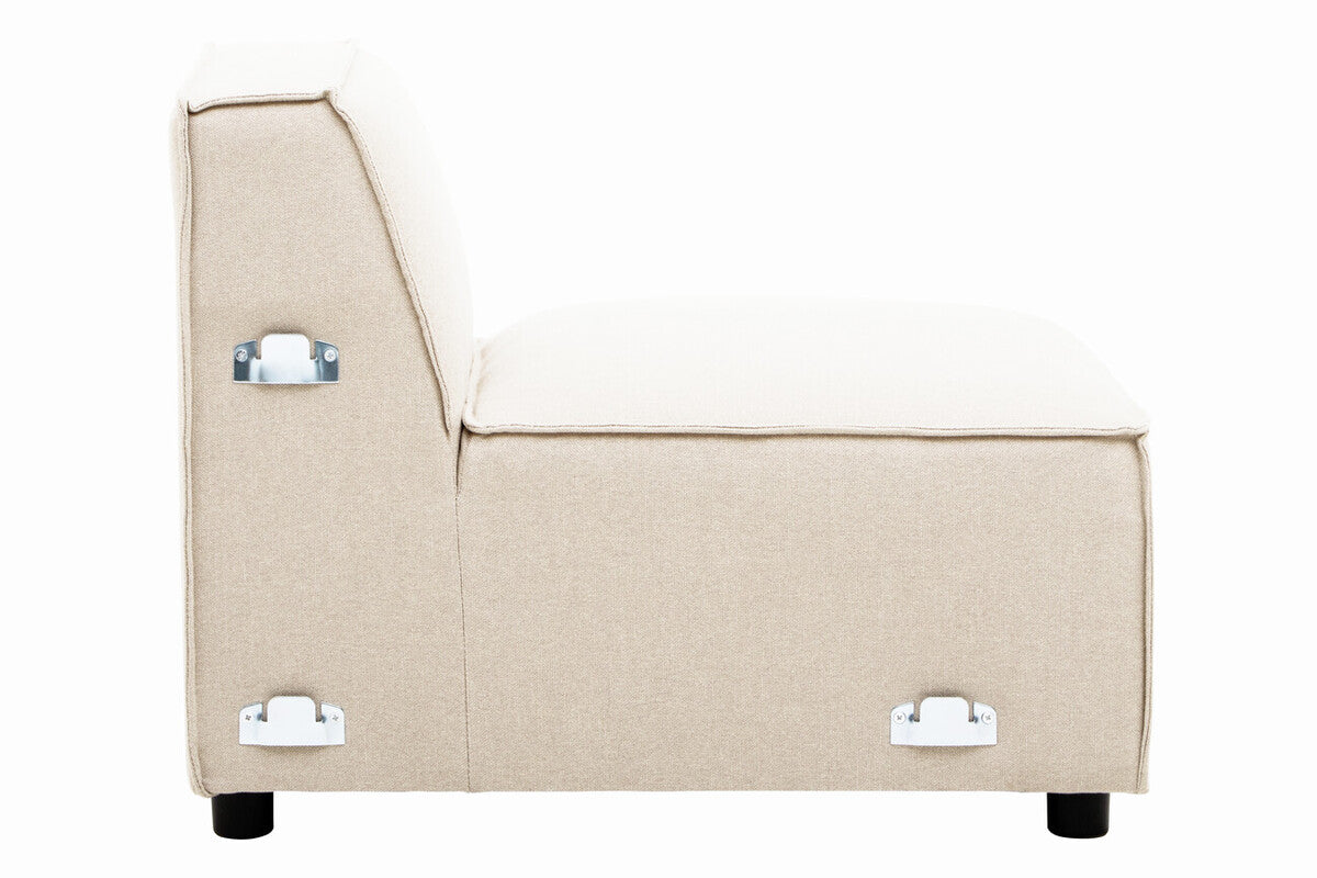 Cream Fabric Armless Modular Sofas | Toulouse
