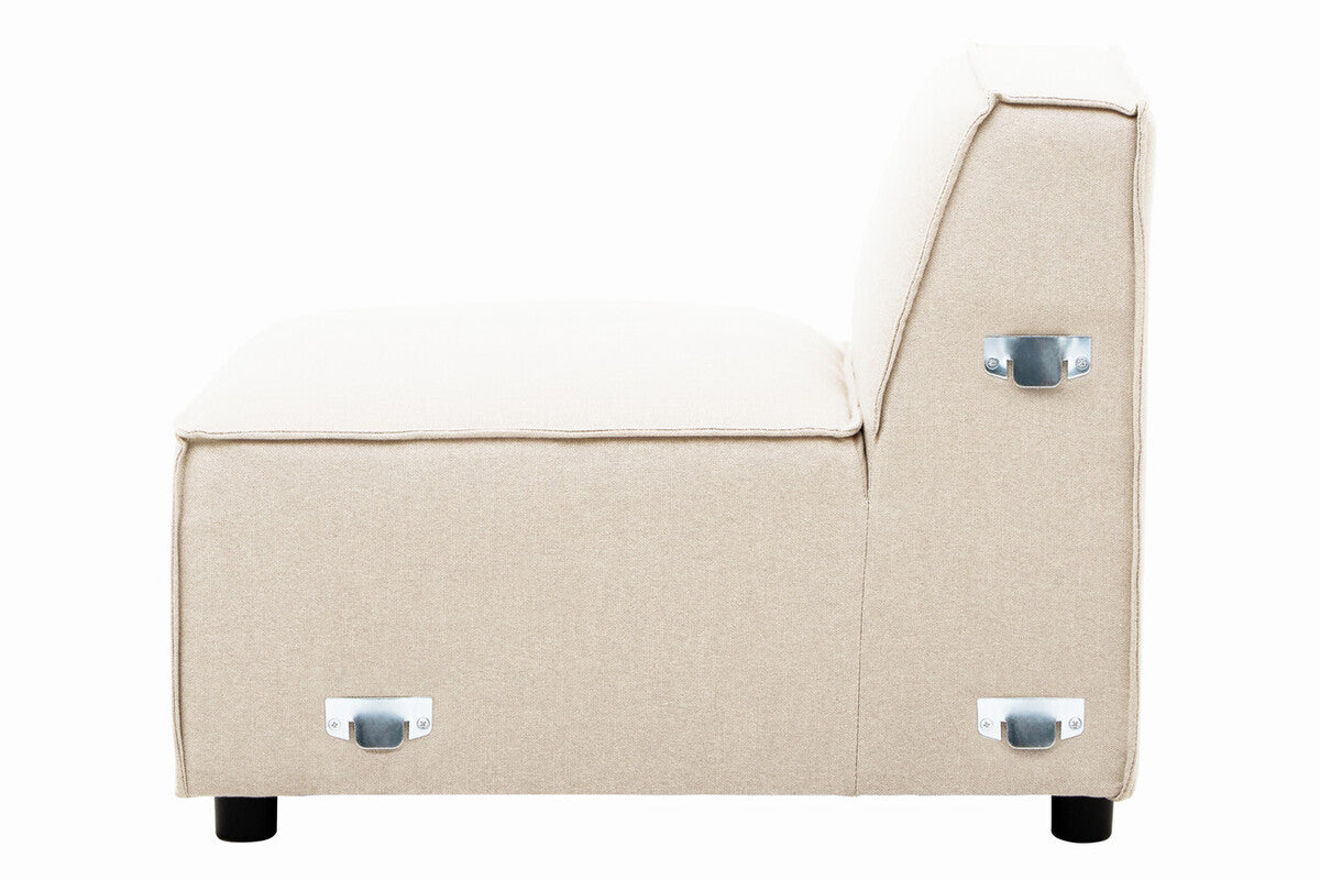 Cream Fabric Armless Modular Sofas | Toulouse