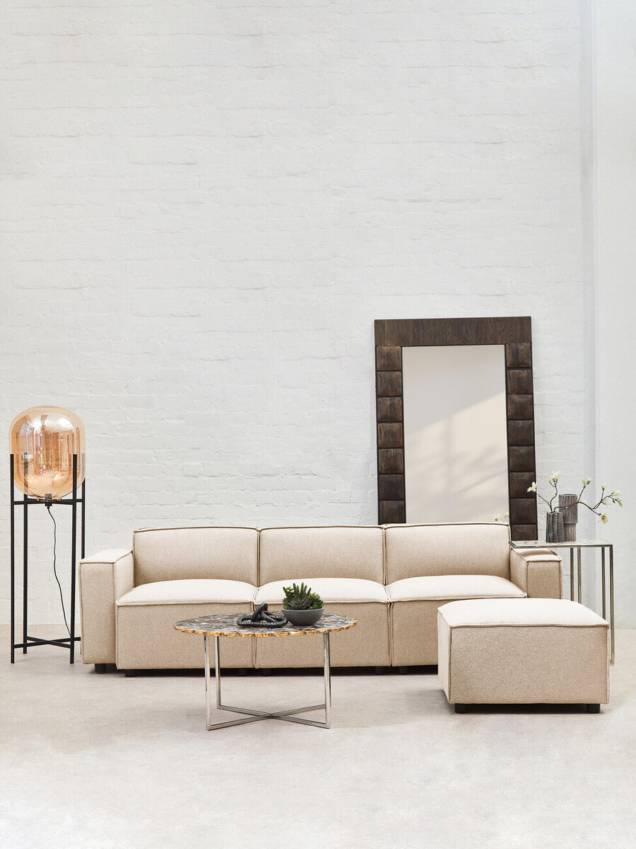 Cream Fabric Armless Modular Sofas | Toulouse